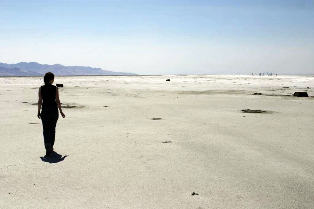 Spiral Jetty salt flats