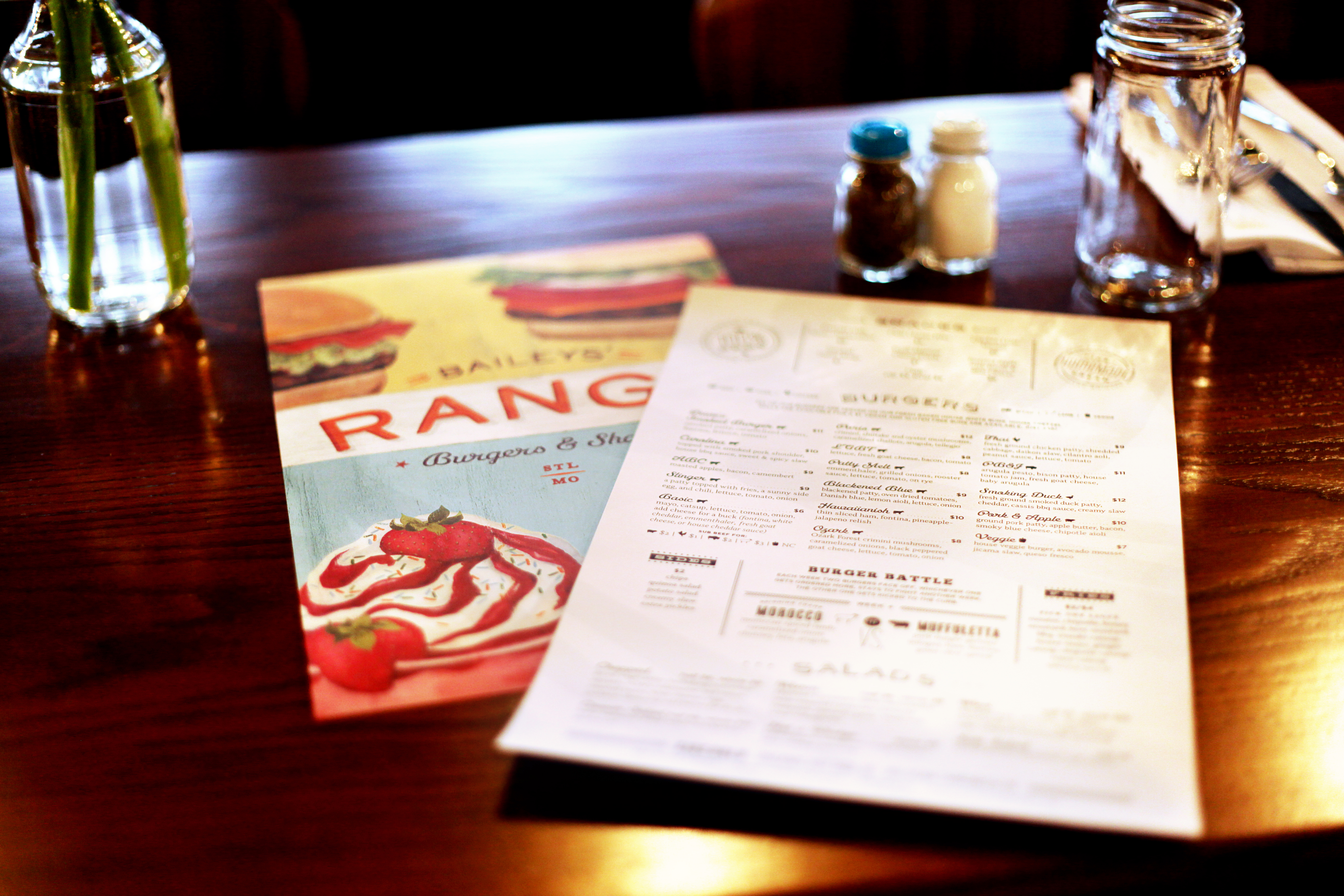Baileys' Range St. Louis Menus by TOKY