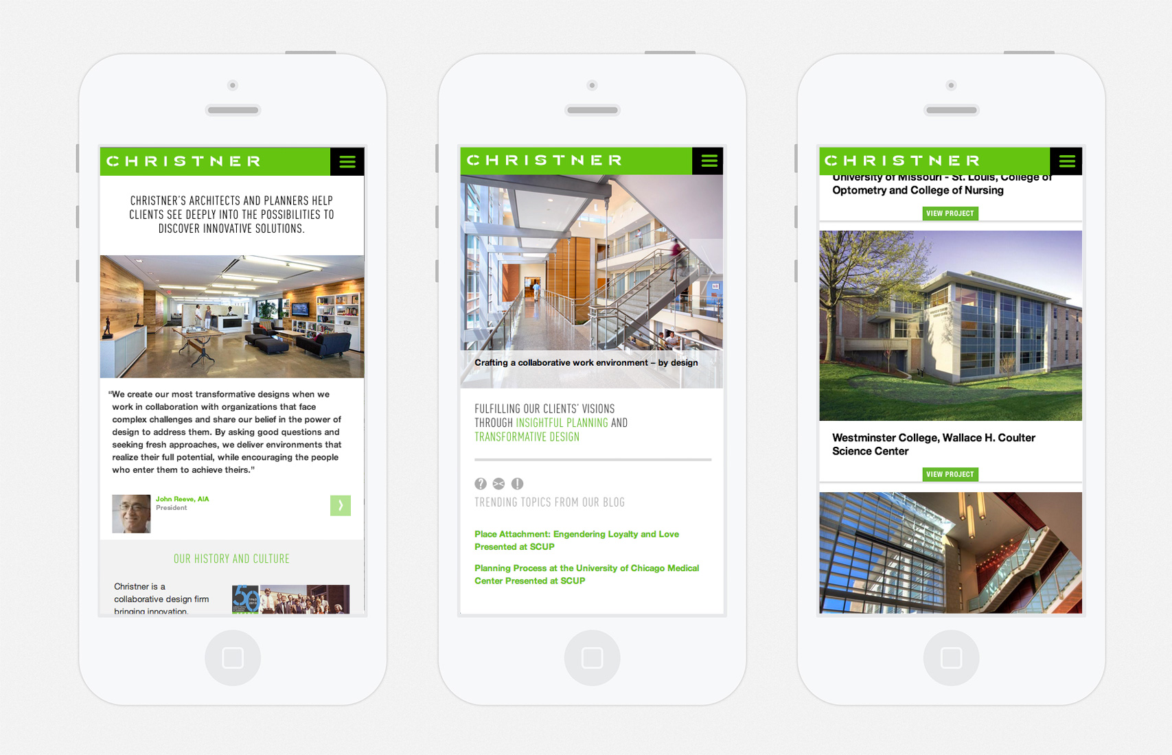 Christner Architects Website