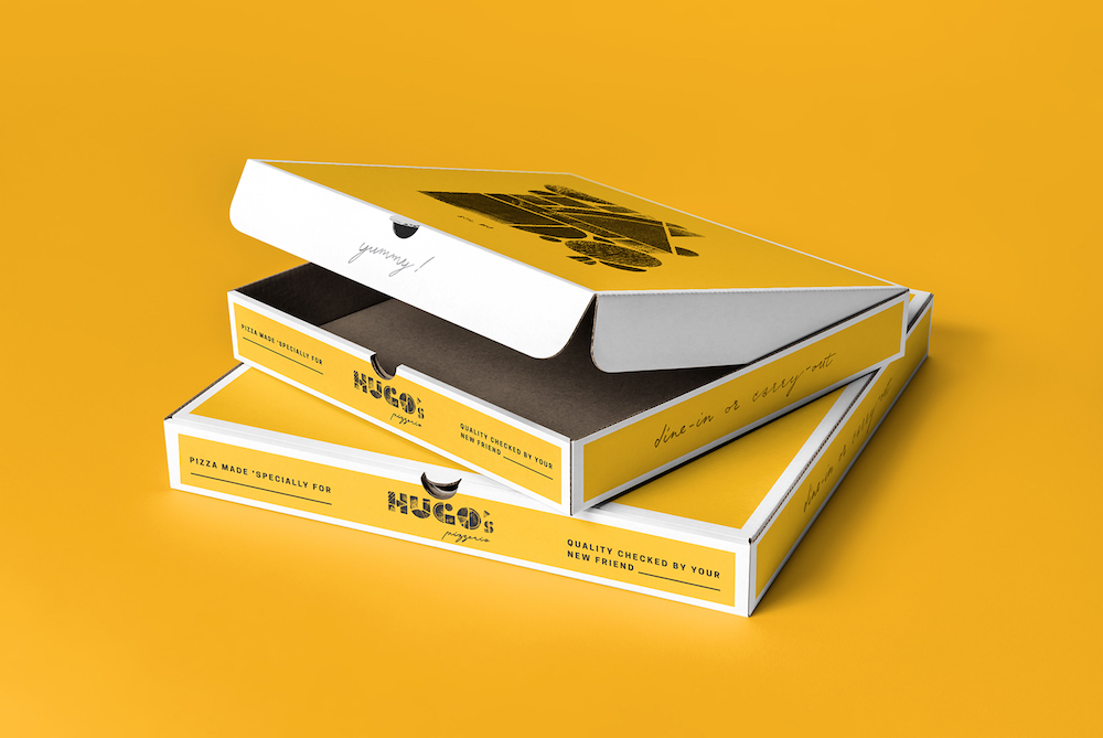 Hugo's Pizzeria Box