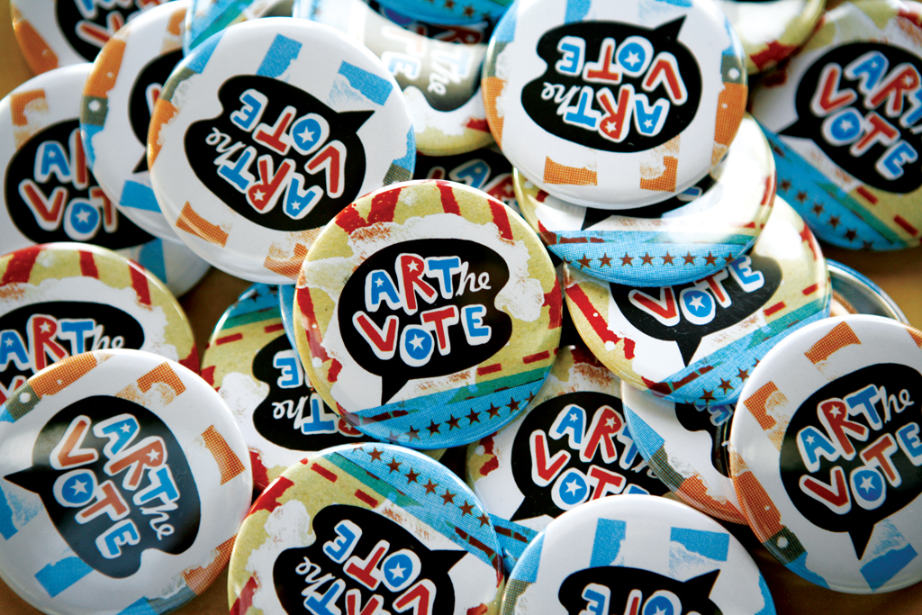 Art The Vote Buttons